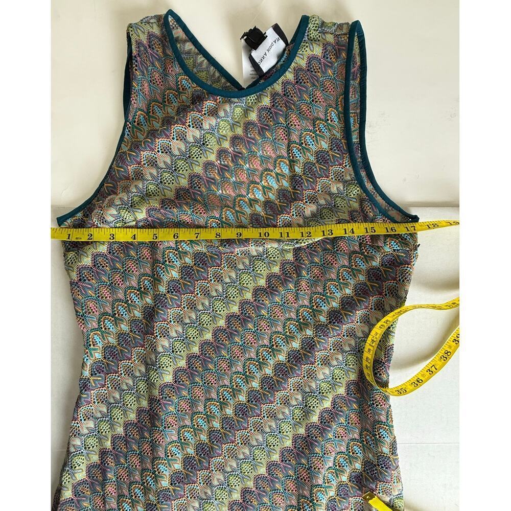 Donna Morgan Blue Multi Dress With Mini Under Dress - Picture 10 of 11